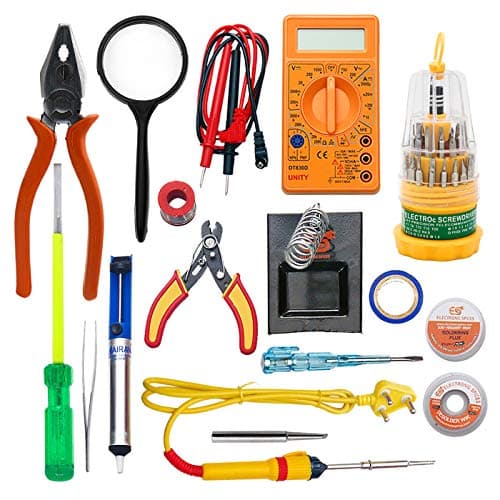 Electronic Spices Combo 16 in 1 25watt Soldering Iron Starter Kit