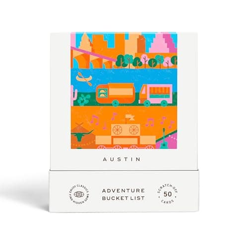 Reach International Outfitters Austin Adventure Bucket List 50 ScratchOff Cards for Outdoor Activities Tourist Attractions and Landmarks Guide for Exploring Austin