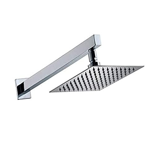 Quality 8X8 Inch Shower With 18 inch Arm Stainless Steel Overhead Shower Combo Set