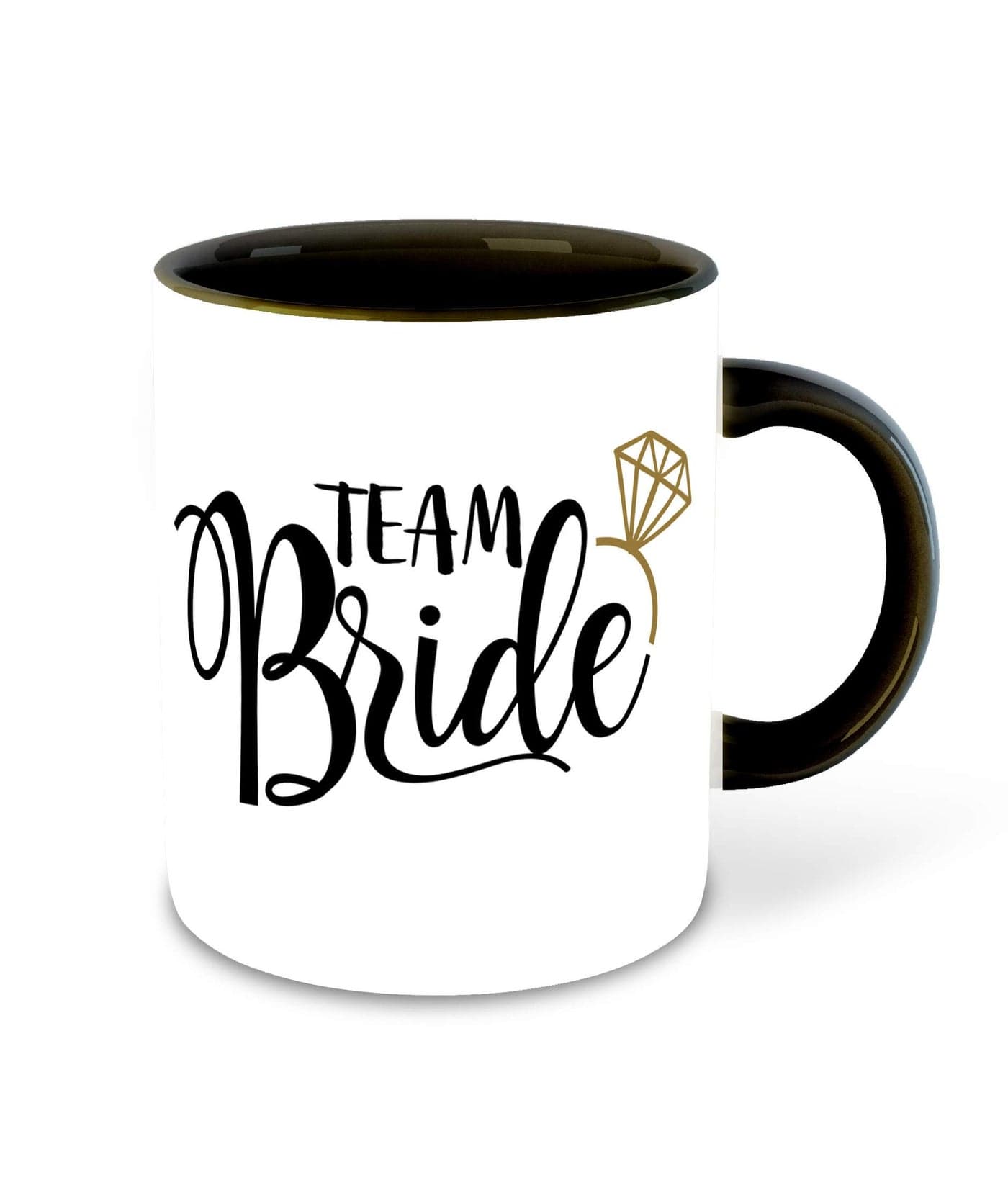 WHATS YOUR KICK Bride to Be Inspiration Printed Black Inner Colour Ceramic Coffee Mug- Bride to Be Quotes, Marriage, Best Gift | Bride to Be, Wedding, Bride, Groom, (Multi 4)