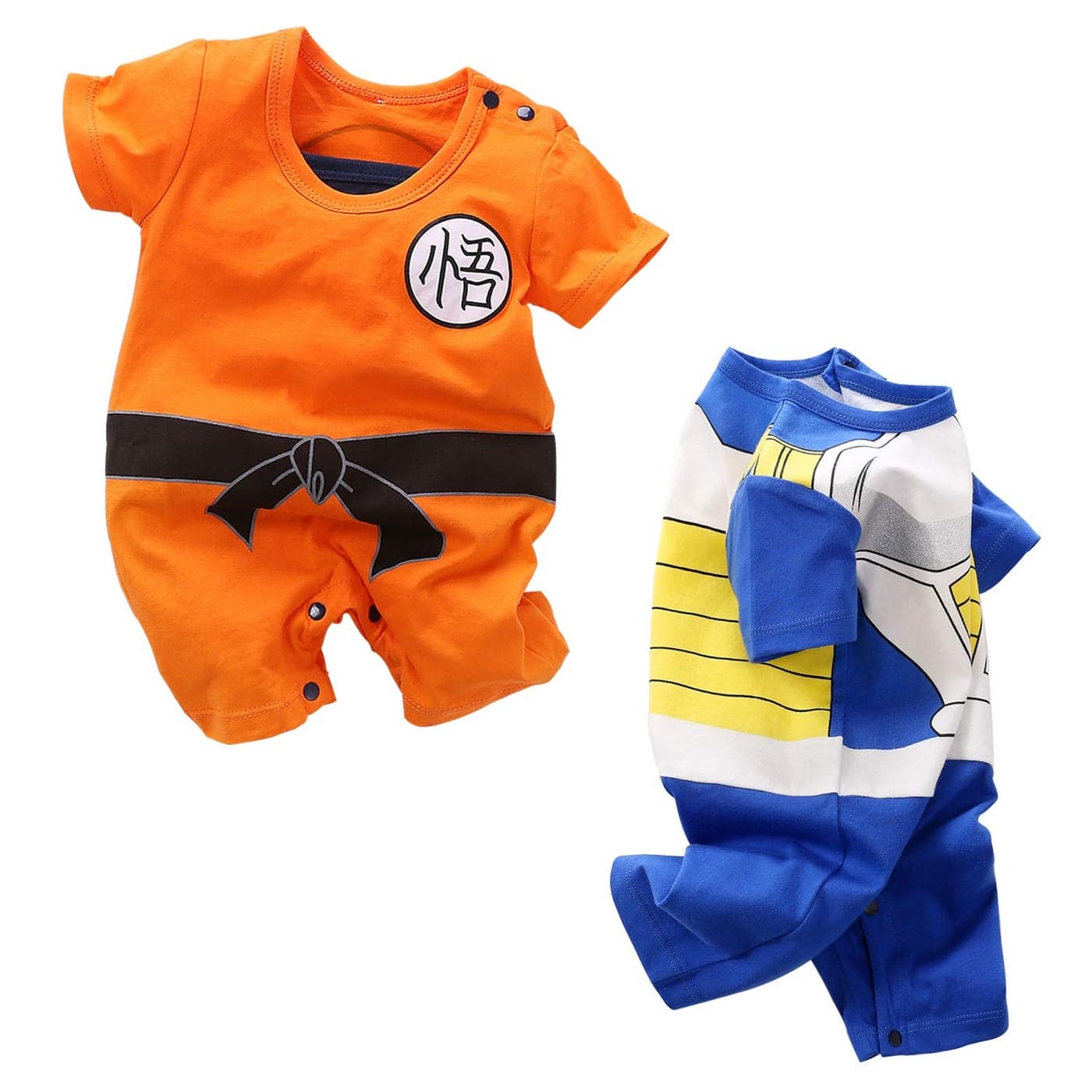 YFYBaby Baby Boys 2 Pack Short Sleeve Romper Toddler Cartoon Onesie Outfits