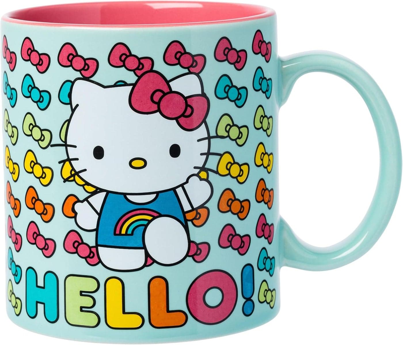Silver Buffalo Hello Kitty and Friends Hello Rainbows 20oz Ceramic Mug