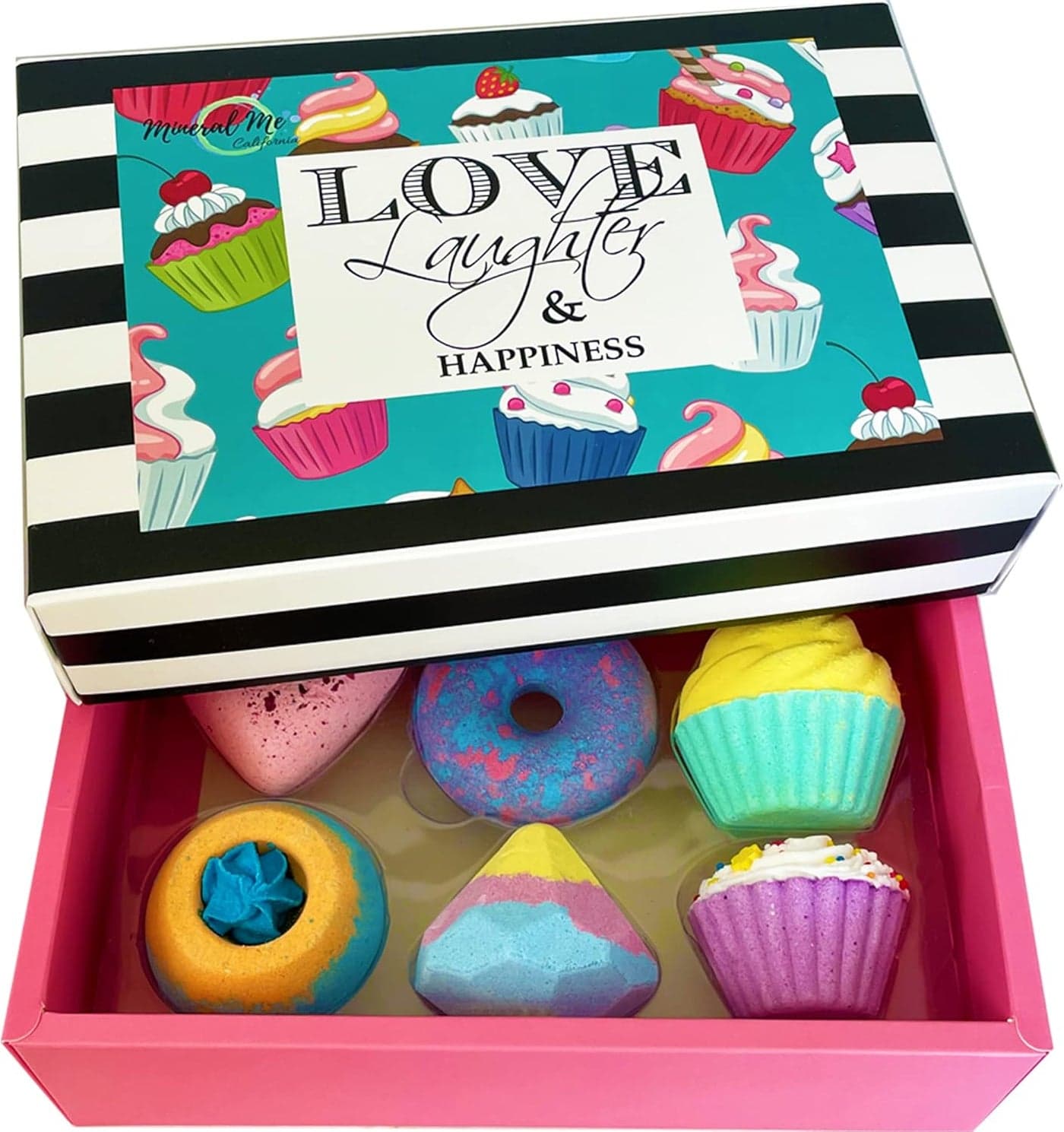 Bath Bombs Gift Set 6pc Aromatherapy Natural Bath Bombs with Organic Ingredients Skin Moisturizing Bubble Bath Fizzy Gentle for Kids Relaxing Birthday Bath Bombs for Girls Women Kids