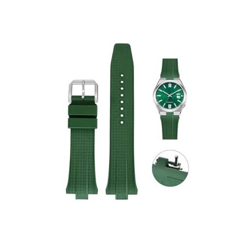 Quick Release 26mm FKM Rubber Band For Citizen Tsuyosa Watches Replacement FKM Watch Band For Citizen Tsuyosa Watches Green 26mm