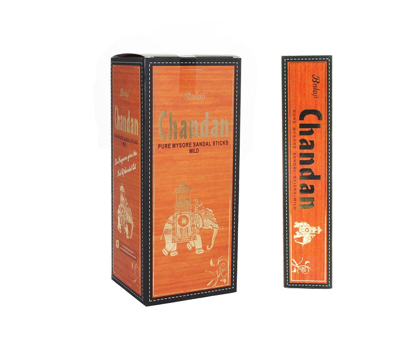 Balaji Chandan Pure Mysore Sandal Mild Incense Sticks 12 Units x 15 Sticks Brown11 x 97 x 25 cm
