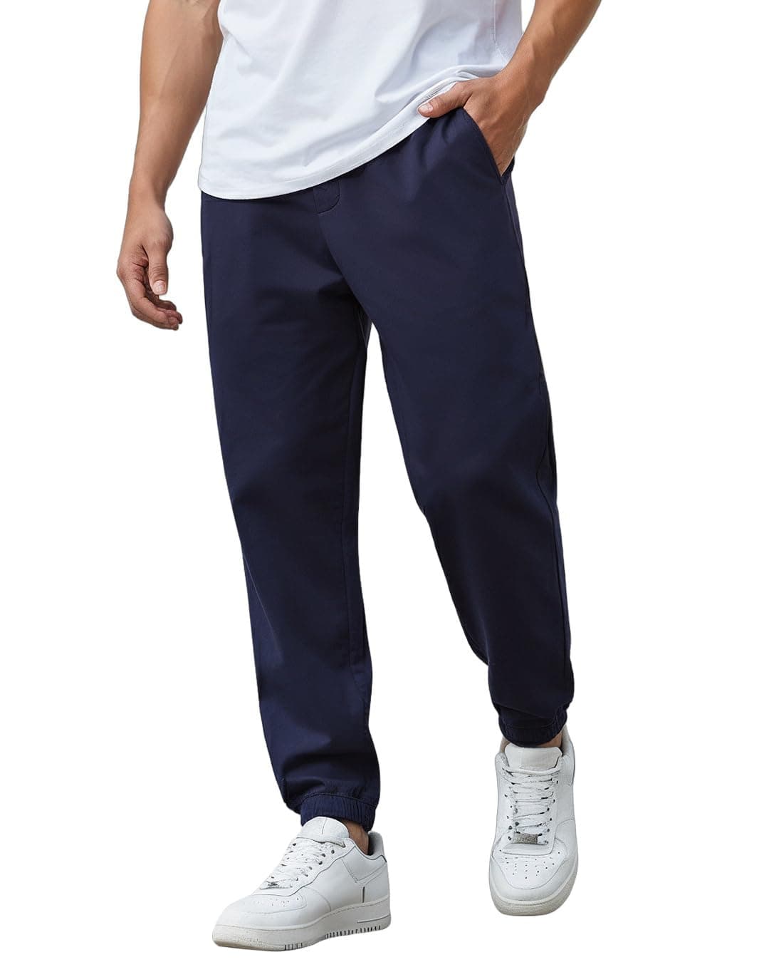 Bewakoof Air 1.0 Men's Solid Oversized Mid Rise Joggers_604200_Black_2XL