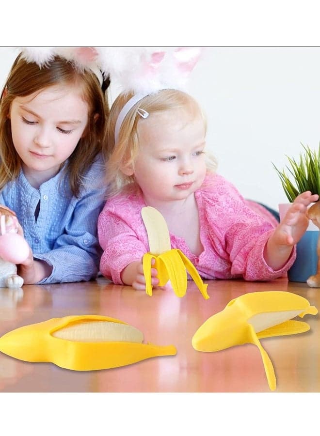 Squishy Toys Slow Rising Squishy Squeeze Toys, Super Soft Stress Relief Toys Banana Party Favors for Kids Novelty Toy Birthday Gifts for Boys Girls Adults