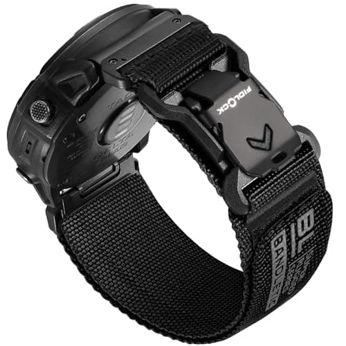 Bandletic Compatible with Garmin Fenix 5X 6X 7X Watch Band - 26mm Easy-Fit Rugged Nylon Strap with Magnetic Fidlock V-Buckle for Fenix 8 51mm/7X 6X Pro/5X Plus/3/3 HR/Tactix/Epix Pro2 51mm/Instinct 2X
