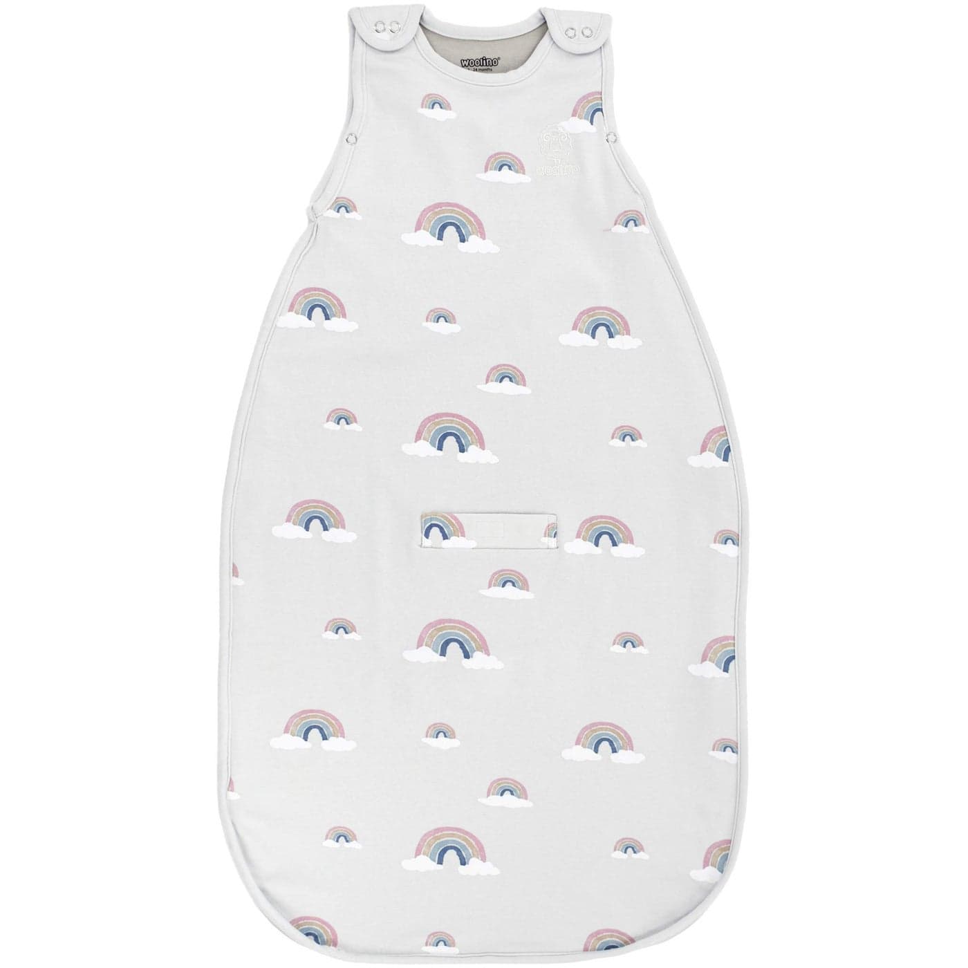 Woolino Merino Wool Ultimate Baby Sleep Sack 4 Season Baby Wearable Blanket TwoWay Zipper Adjustable Sleeping Bag for Babies and Toddlers Universal Size 224 Months Rainbow