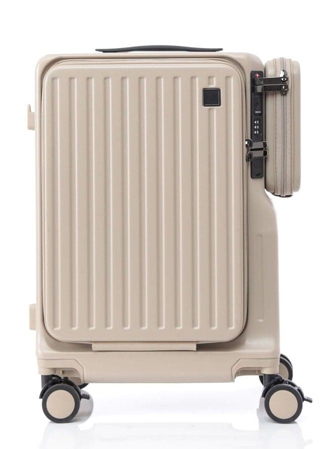 Premium 20-Inch Suitcase – PC Shell with USB & Type-C Charging Ports