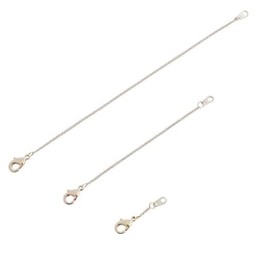 HONEYCAT Necklace & Bracelet Jewelry Extender Set 1", 3", 5" or 2", 4" 6" in Gold, Rose Gold, or Silver | Gold (1/3/5)
