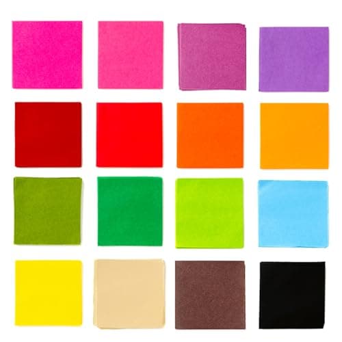 Exquiss 1600 Pcs Autumn Leaf Colors Fall Colors Fall Foliage Tissue Paper Squares 2 x 2 Inch for Leaf Suncatcher Craft Scrunch Art Tree Craft Leaf Art Paper Rolling DIY Craft