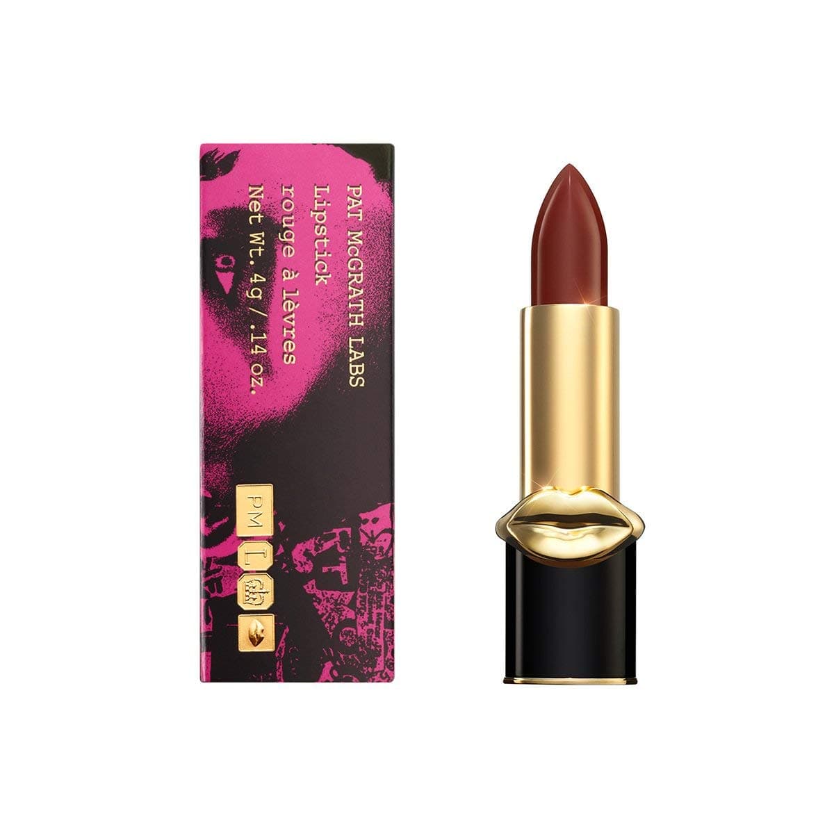 Pat McGrath Labs Luxetrance Lipstick 428 35mm Burgundy Pink 4g014oz