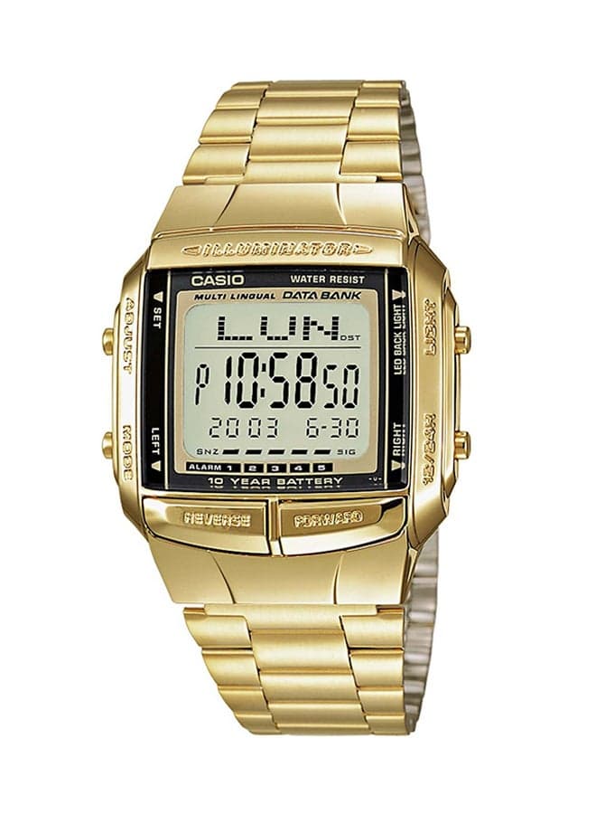 Women Data Bank Digital Watch DB-360G-9A - 40 mm - Gold