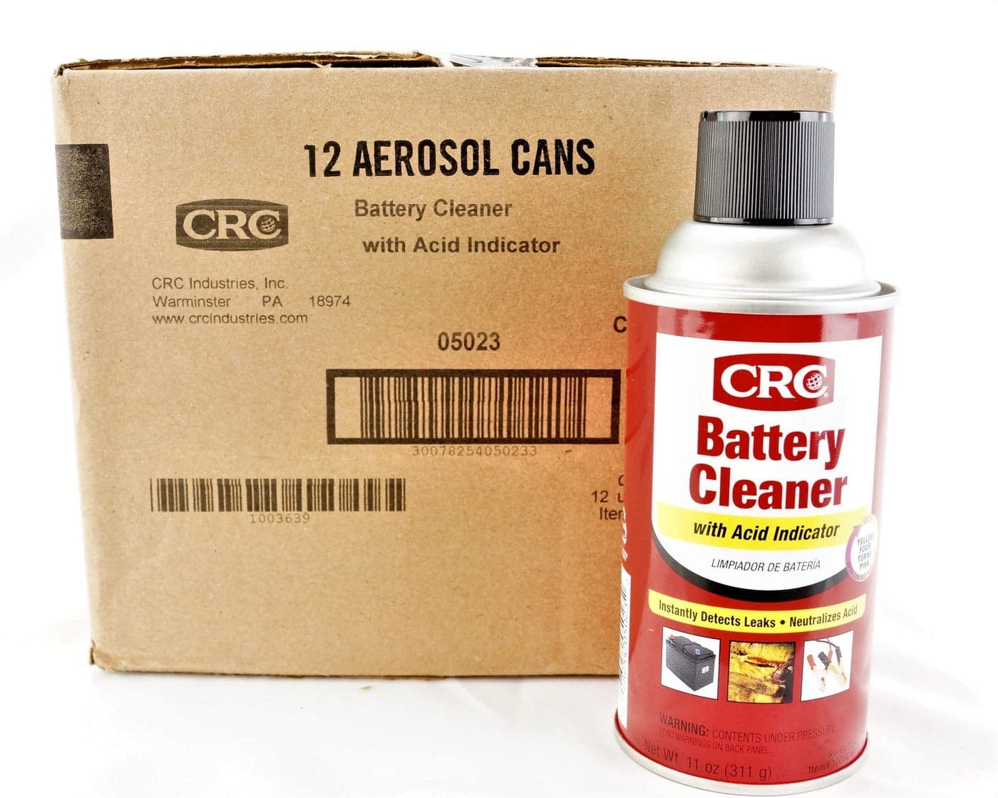 CRC 0502312PK Battery Cleaner Acid Indicator 1211Oz