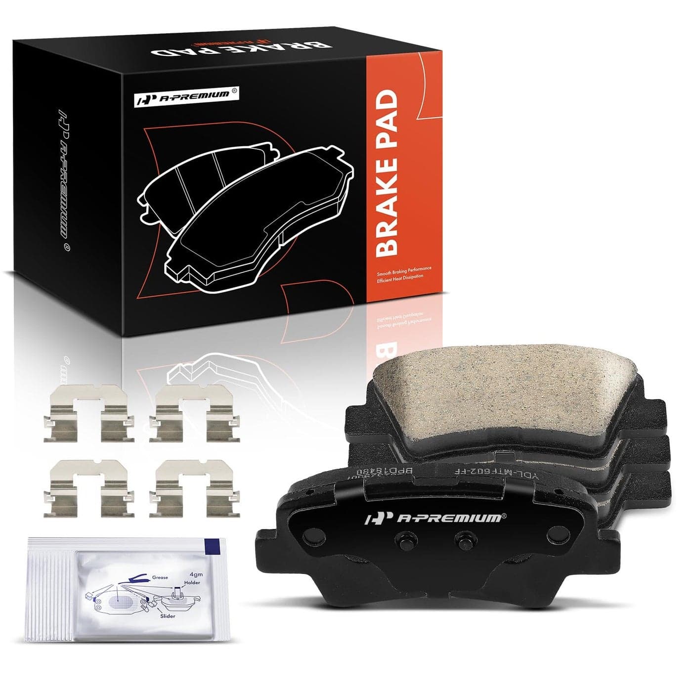 APremium 4PC Set Rear Ceramic Disc Brake Pads Set Compatible with Select Hyundai Kia Models Tucson 20162021 Sportage 20172021