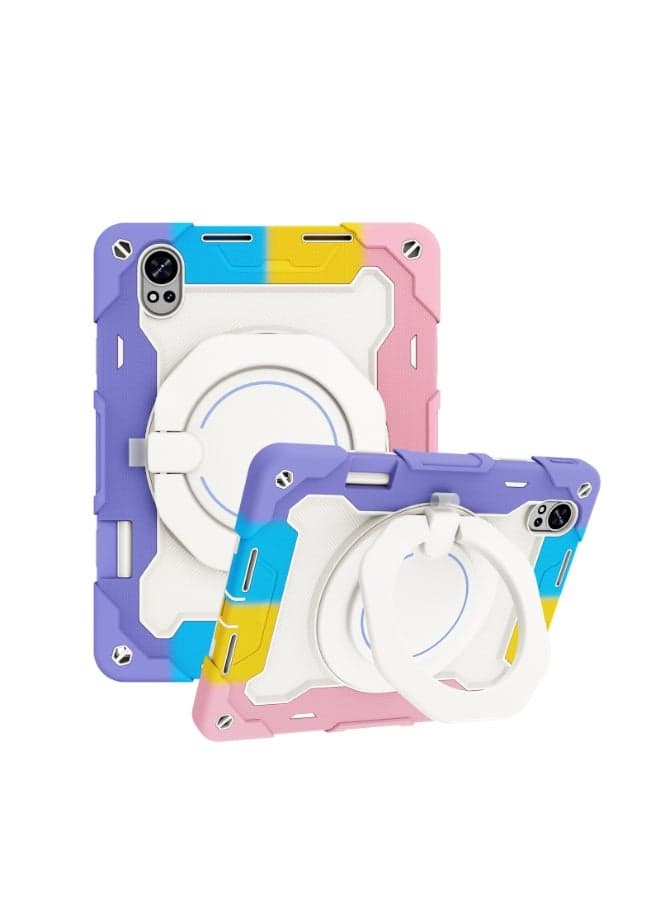 Silicone Case Compatible with Huawei Matepad 12X 12 Inch 2024, with 360° Rotating Adjustable Handle, Three-in-one Shatter-Seismic and Anti Fall Shell Cover with Pen Slot