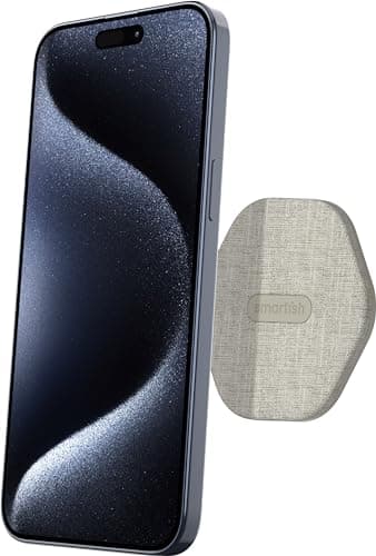 Smartish® MagSafe Mountaineer Wall Mount - Compatible with Apple iPhone 17/16/15/14/13 - Magnetic Stick on Adhesive Phone Holder - Extra Strength Magnet for Apple Accessories - Lightly Toasted Beige