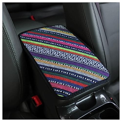 Car Center Console CoverBoho Car Accessories Car Armrest Box Pad for Comfortable SupportUniversal Armrest Cover for Car Truck SUV Center ConsoleCar Decorations Interior Aesthetic Armrest coverB