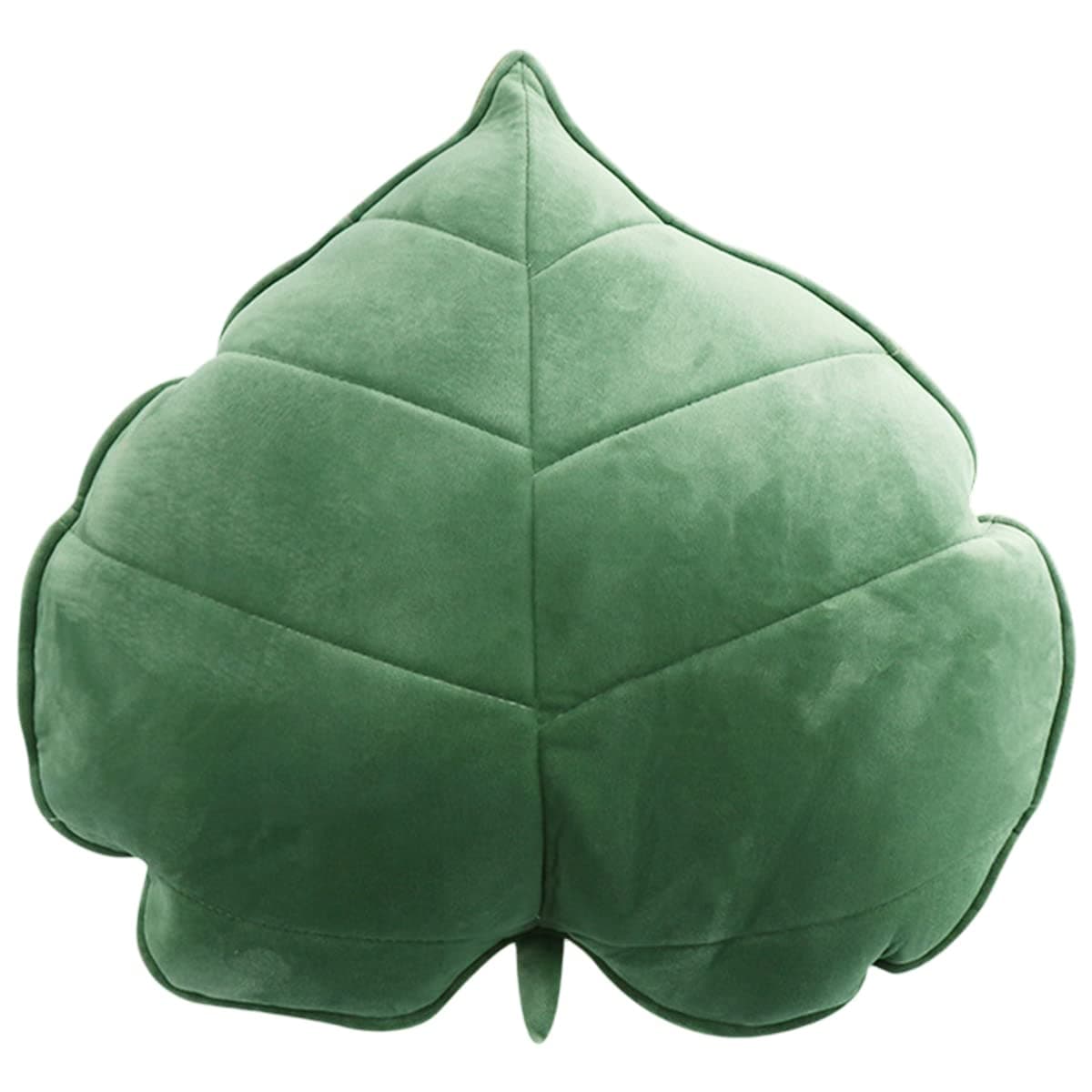 Keyohome 3D Leaf Throw Pillow 50 50cm197x197in Decorative Plant Sofa Pillows Plush Leaf Shaped Cushions Comfortable Sleeping Cushion for Bedroom Sofa Couch Living Room Green
