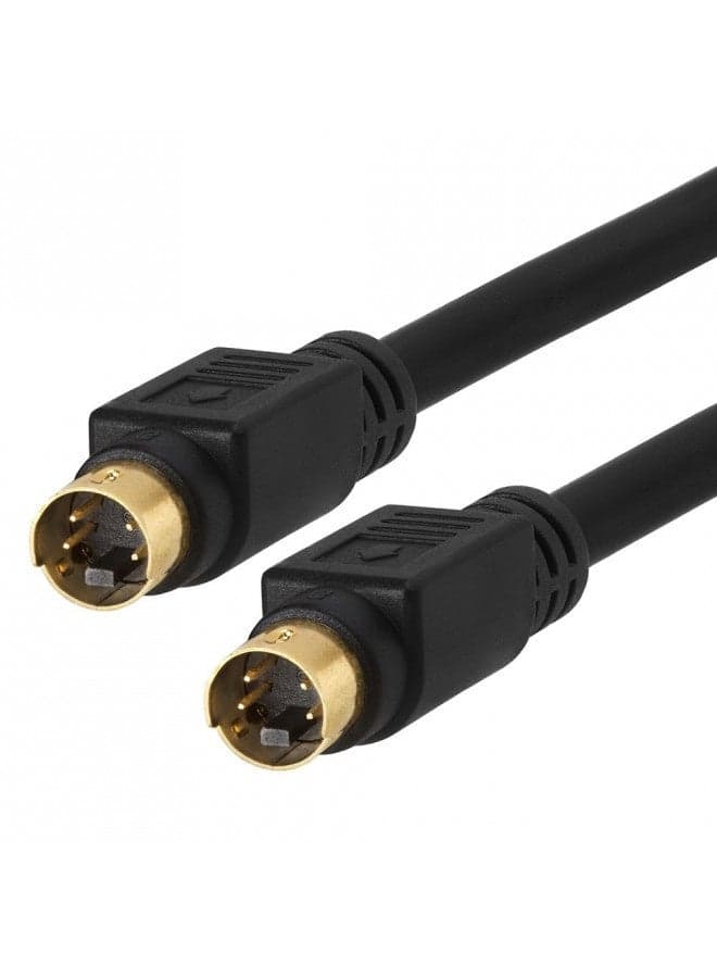 Cmple - S-Video Cable Gold-Plated (Svhs) 4-Pin Svideo Cord - 3 Feet