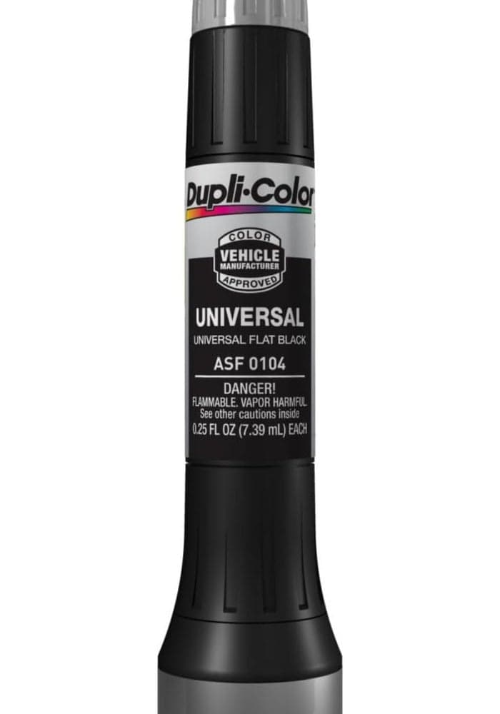 Dupli-Color ASF0104 Scratch Fix All-In-1 Exact-Match Automotive Touch-Up Paint – Universal Flat Black – Paint Pen, 0.5 Fl Oz (Pack of 1)