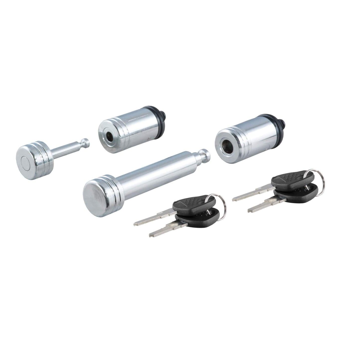 CURT 23526 Trailer Lock Set for 2Inch Receiver 78Inch Coupler Latch Span