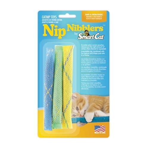 Pioneer Pet Nip Nibblers Catnip Toy 3 Pack Catnip Filled Toys For Indoor Cats Teething Toy For Kittens That Bite And Chew