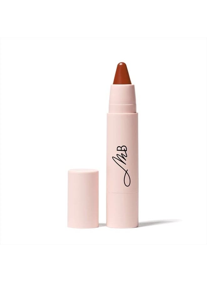 Kissen Lush Lipstick Crayon - Magdalena (Brick Red) Clean Beauty, Cruelty-Free, Vegan