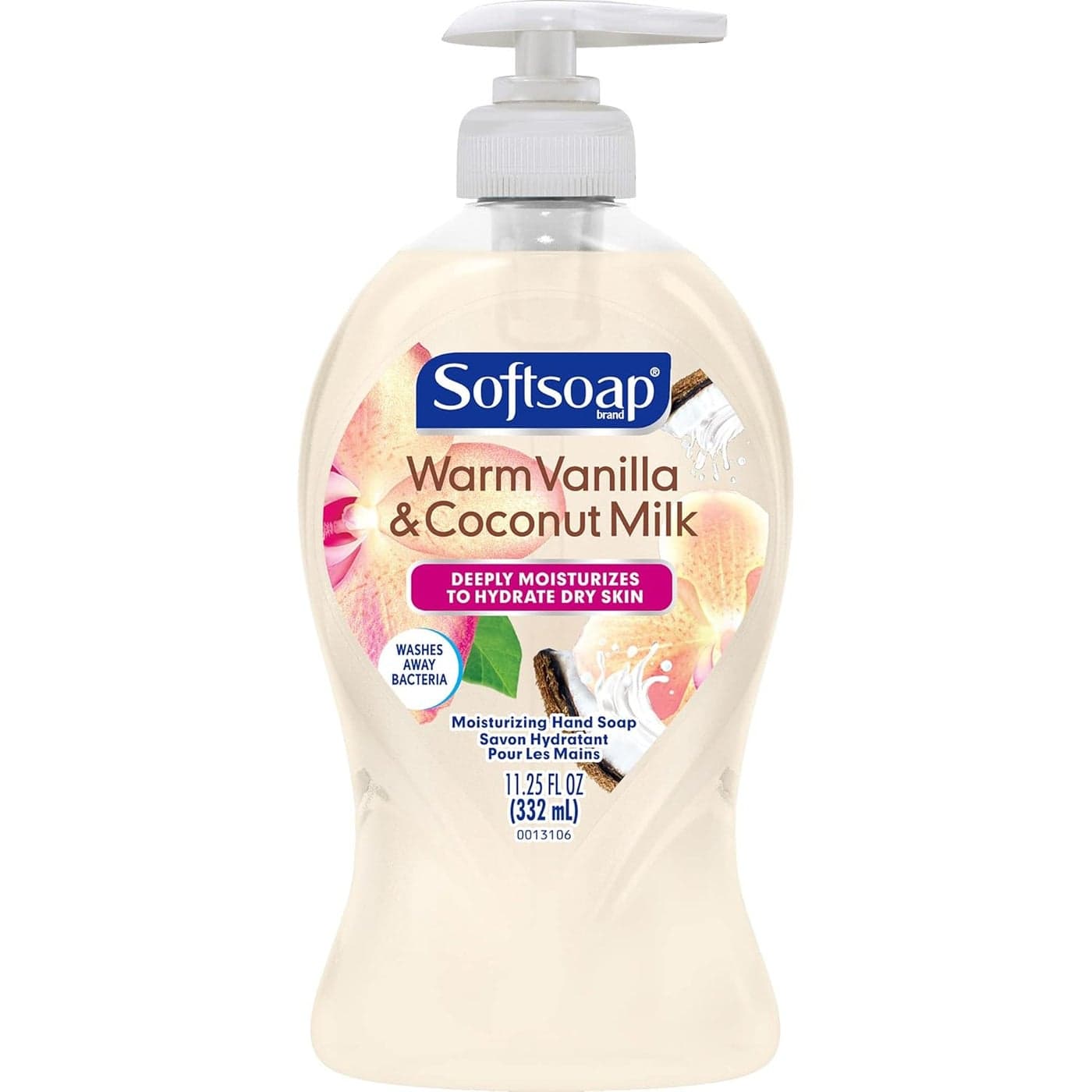 Softsoap Deeply Moisturizing Liquid Hand Soap Pump Warm Coconut Milk Vanilla 1125 Fl Oz