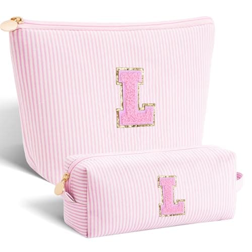 Btffitting Gifts for Teen Girls Women Birthday Gifts for 10 11 12 13 14 15 16 17 18 Years Old GirlMakeup Bag Cosmetic BagTeacher Gift Trendy Stuff Toiletry Bag PinkL