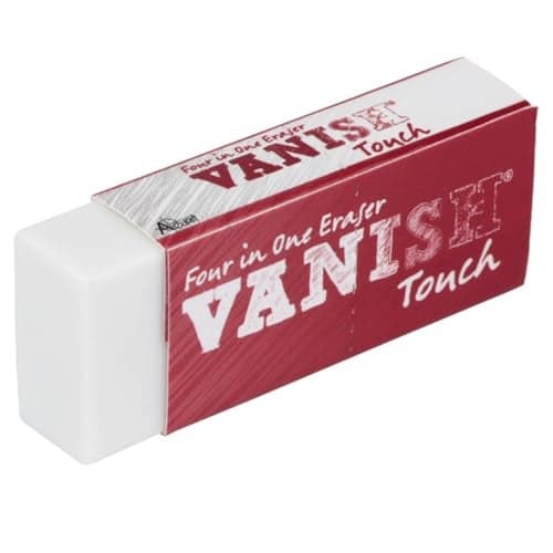 Acurit Vanish Touch Artist Eraser LatexFree Soft Flexible Pencil Erasers Sketching Supplies WProtective Sleeve Graphite Charcoal Pastel Compatible