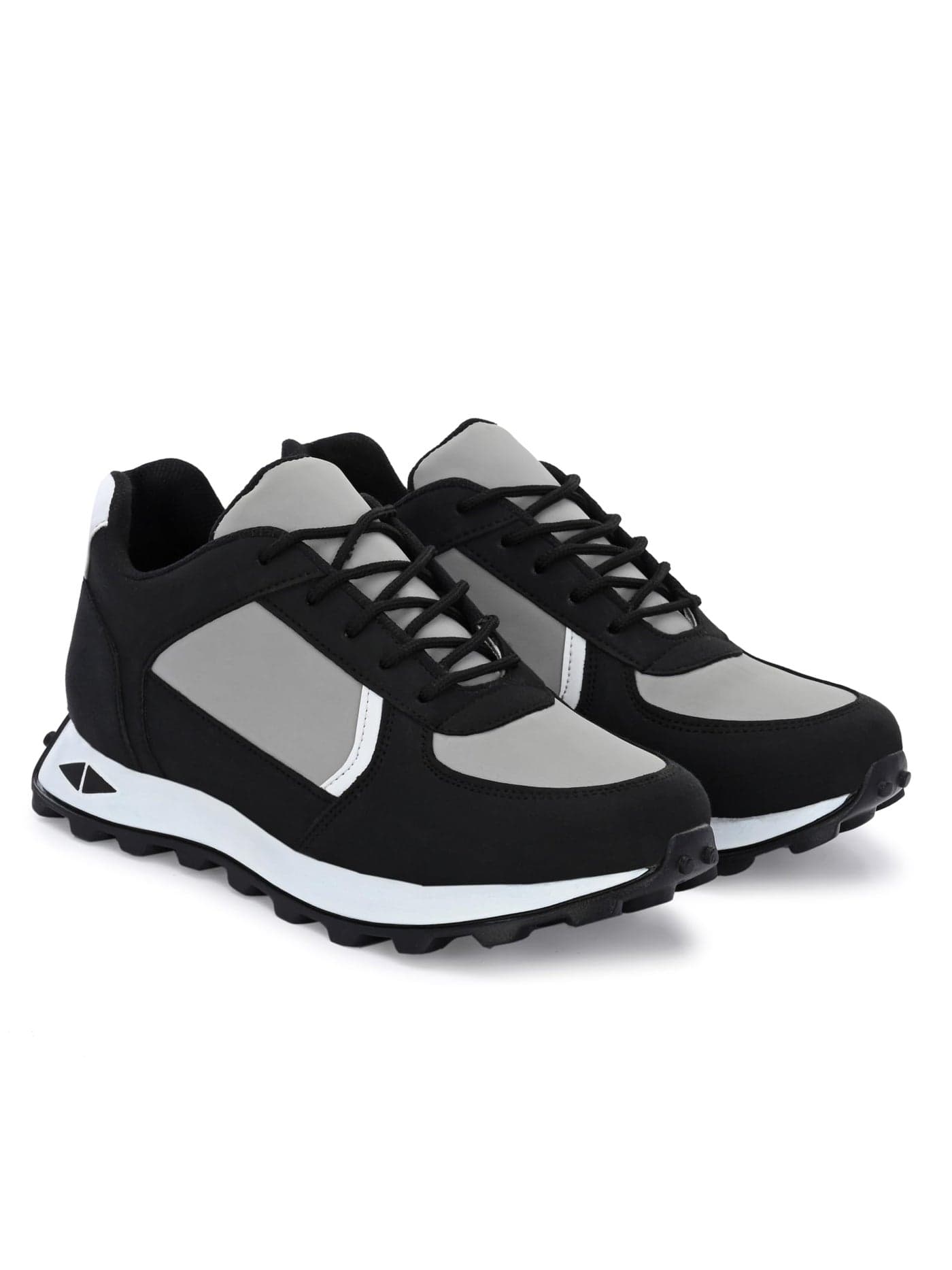 STANPHORD Men's Trek Black Sneakers_9 UK (TPKP 174)