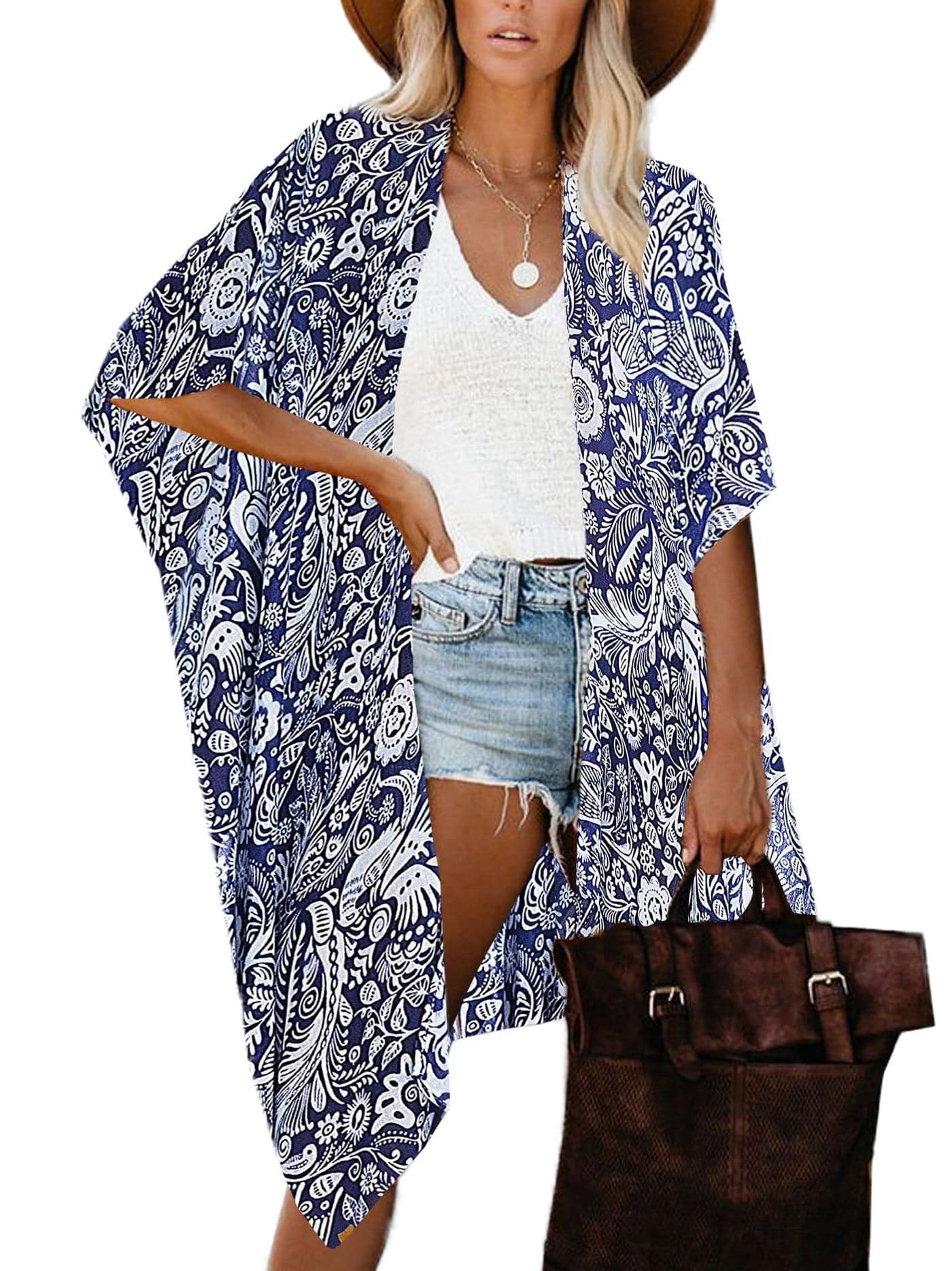 Moss Rose Women Summer Bikini Kimono Bathing Suit Cover Ups for Swimwear