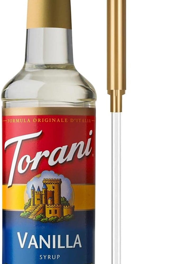 Torani Vanilla Coffee Syrup with Pump - 25.4 Fl Oz Bottle