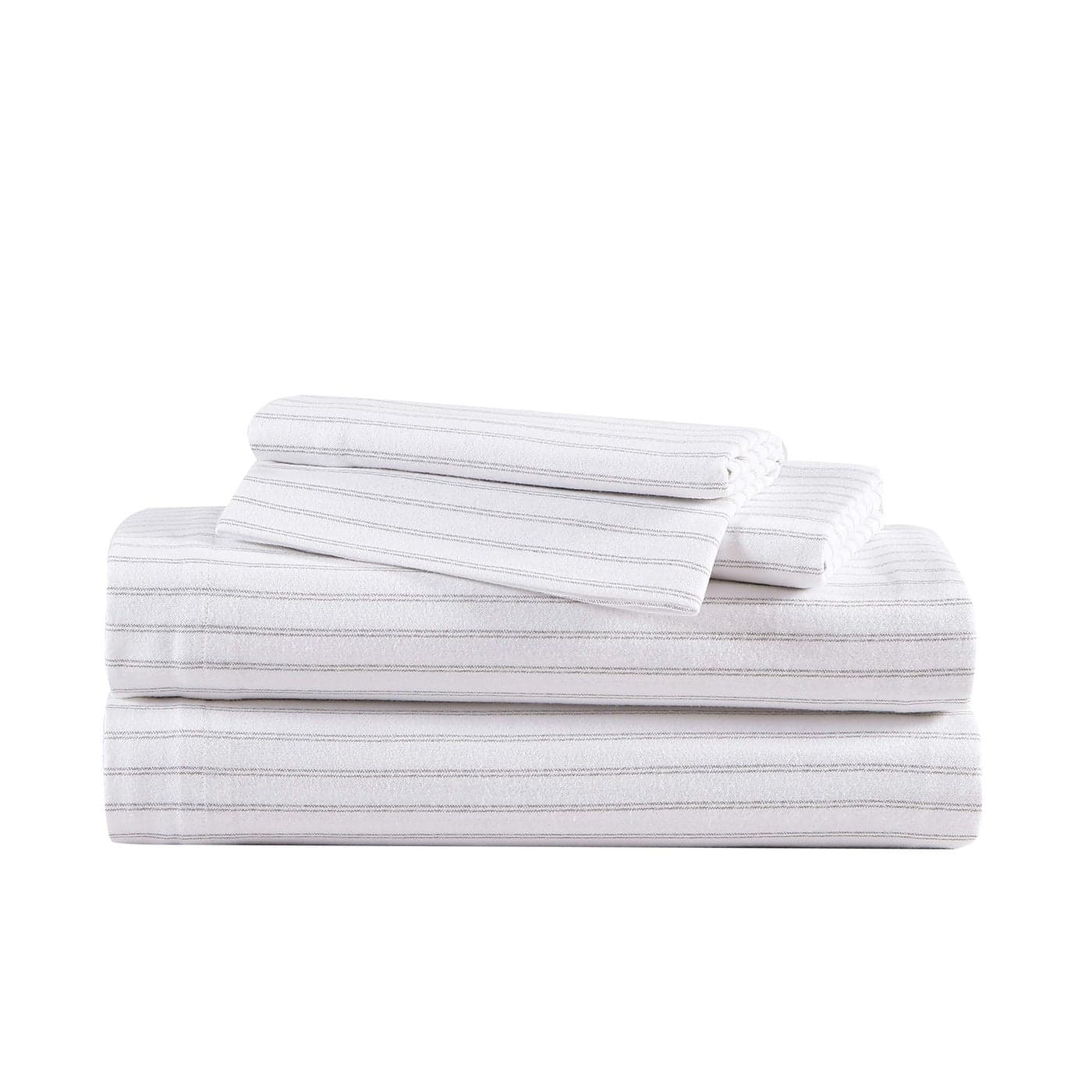 Eddie Bauer Queen Sheet Set Warm Breathable Cotton Flannel Bedding with Deep Pockets Brushed for Extra Softness Cozy Home Decor OekoTex Certified Trail Stripe Queen
