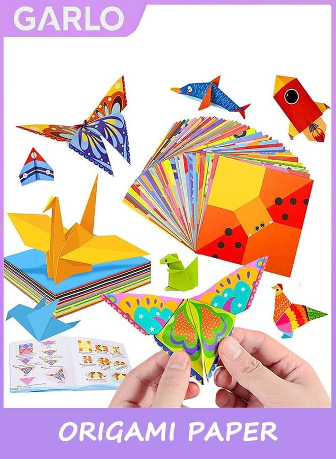 Craft Origami Paper for Kids - 352 Sheets Vivid Colorful Folding Papers 76 Patterns Art Projects Kit for 5 6 7 8 9 10 11 12 Years Old Girl Boy Teen Birthday Gift Preschool Educational Toy
