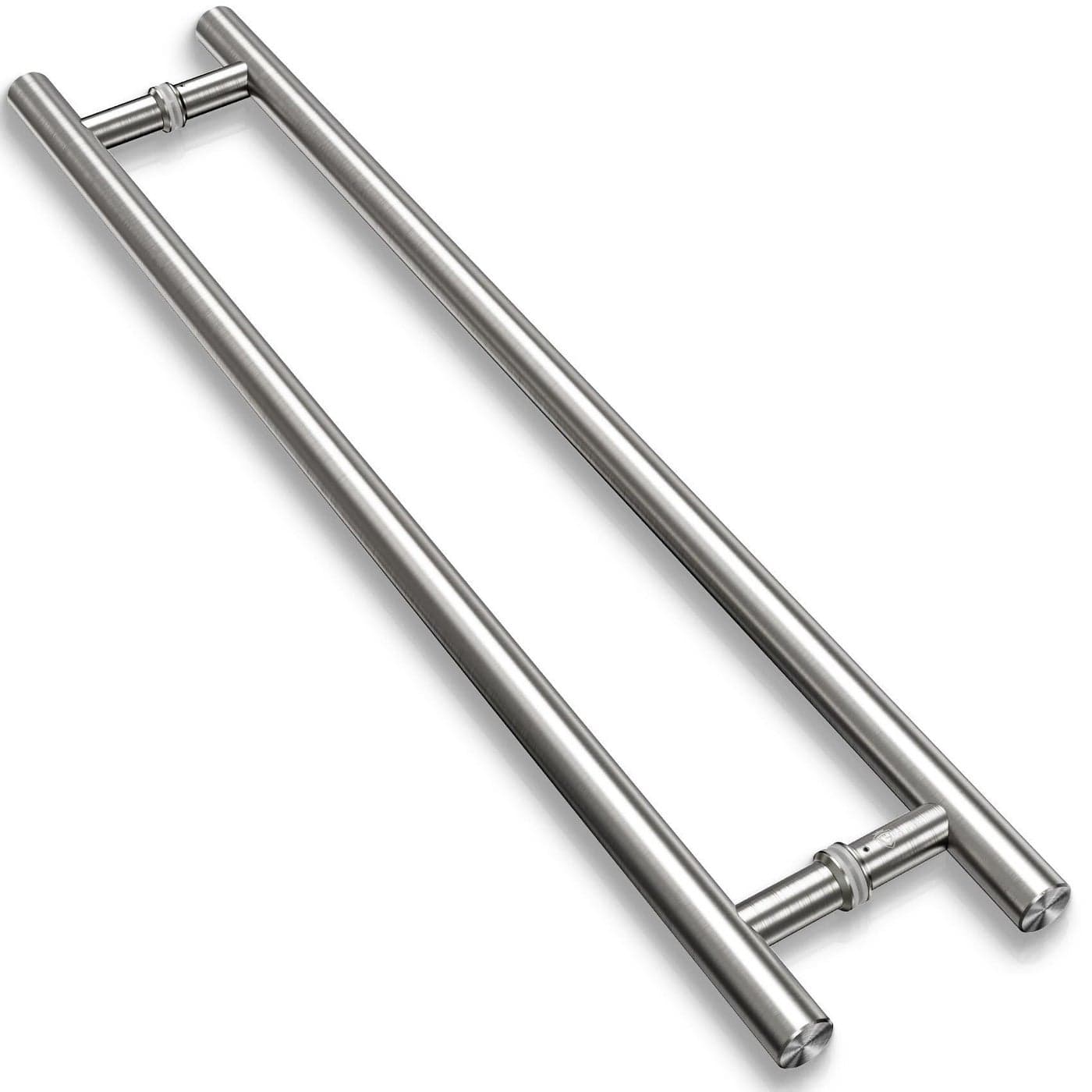 TOGU TG6012 600MM 24 inches Solid Standoffs HeavyDuty SUS 304 Stainless Steel Push Pull Door HandleBarn Door Pull HandleLadder Pulls Satin Nickel Finish