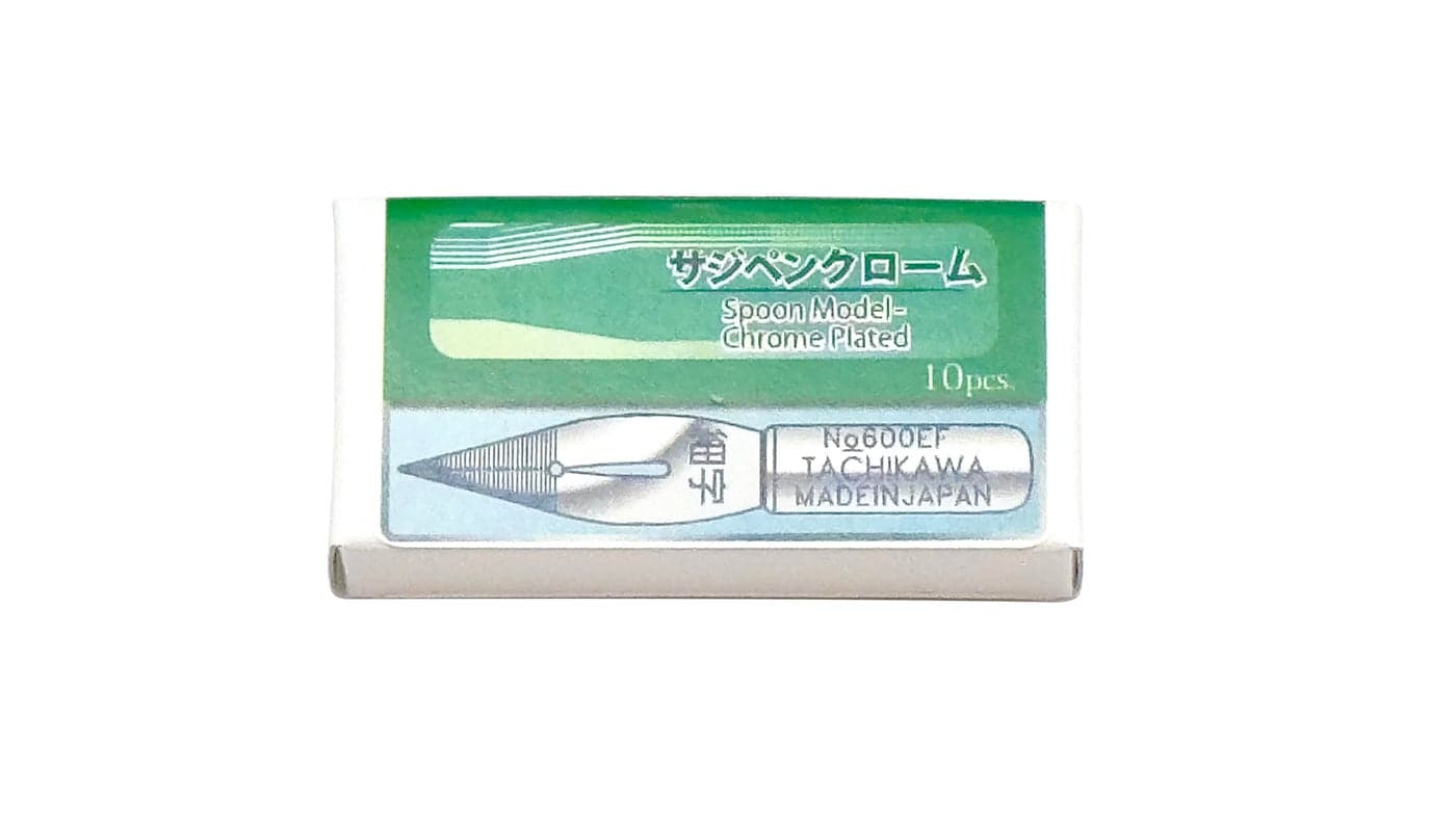 Tachikawa Pin Seisakusho T600C10 Nib T600 Chrome Pack of 10