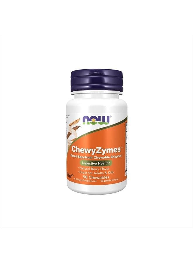 Supplements, ChewyZymes, Broad Spectrum Chewable Enzymes, Berry Flavor, 90 Chewables