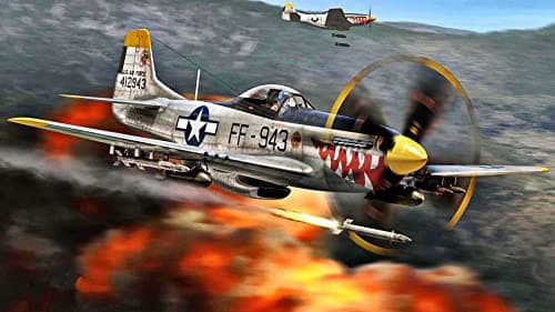 Adults Kids 300 Pieces Wooden Jigsaw Puzzle American Fighter Military Aircraft F51D Educational Intellectual Jigsaw Puzzle Fun Family Game Toys Nature Floor Props