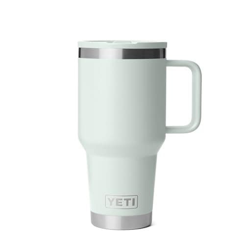 YETI Rambler 30 oz Travel Mug with Flip Straw Lid Stainless Steel Vacuum Insulated Leakproof Cup Holder Friendly Ridgeline