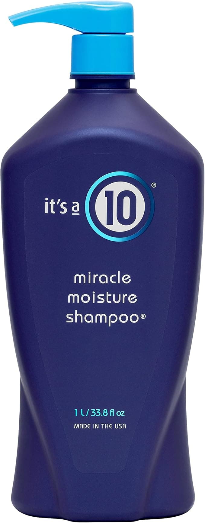 Its a 10 Haircare Miracle Moisture Shampoo for Everyday Use Hydrating Colour Safe Natural Ingredients No Added Sulfates Vegan 295ml