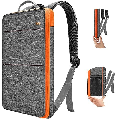 ZINZ Slim & Expandable Laptop Backpack 15 15.6 16 Inch Sleeve, Spill-Resistant Notebooks Bag Case for Most 14-16 Inch MacBooks Surface-Books Dell HP Lenovo Asus Computers,G01OG02