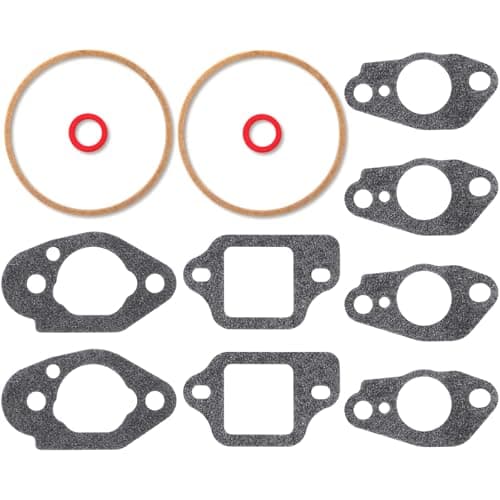 Innconee 2 Sets 16010883015 Carburetor Bowl Gasket Kit Carburetor Gasket Lawnmower Parts Carburetor Parts Compatible with Honda Gcv160 Gcv190 G150 G200 G300 G400 Gc135 Gc160 Gc190