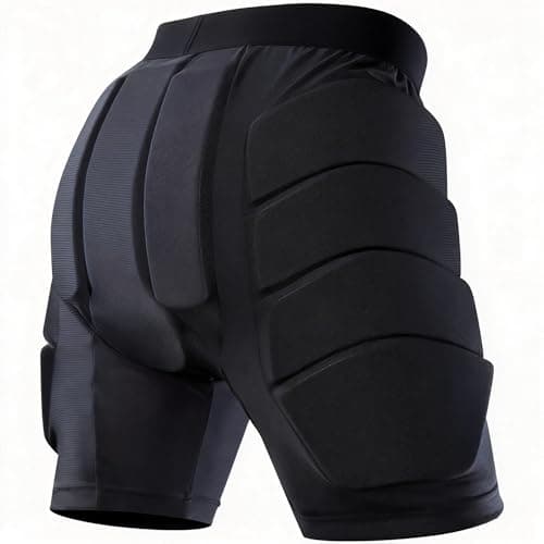 Tanden Padded Shorts Hip Impact Shorts Tailbone Protector Pad for Snowboarding Pads, Snowboard Butt Pad for Skating Ski Skateboarding Ice Figure Skating Crash Pads S