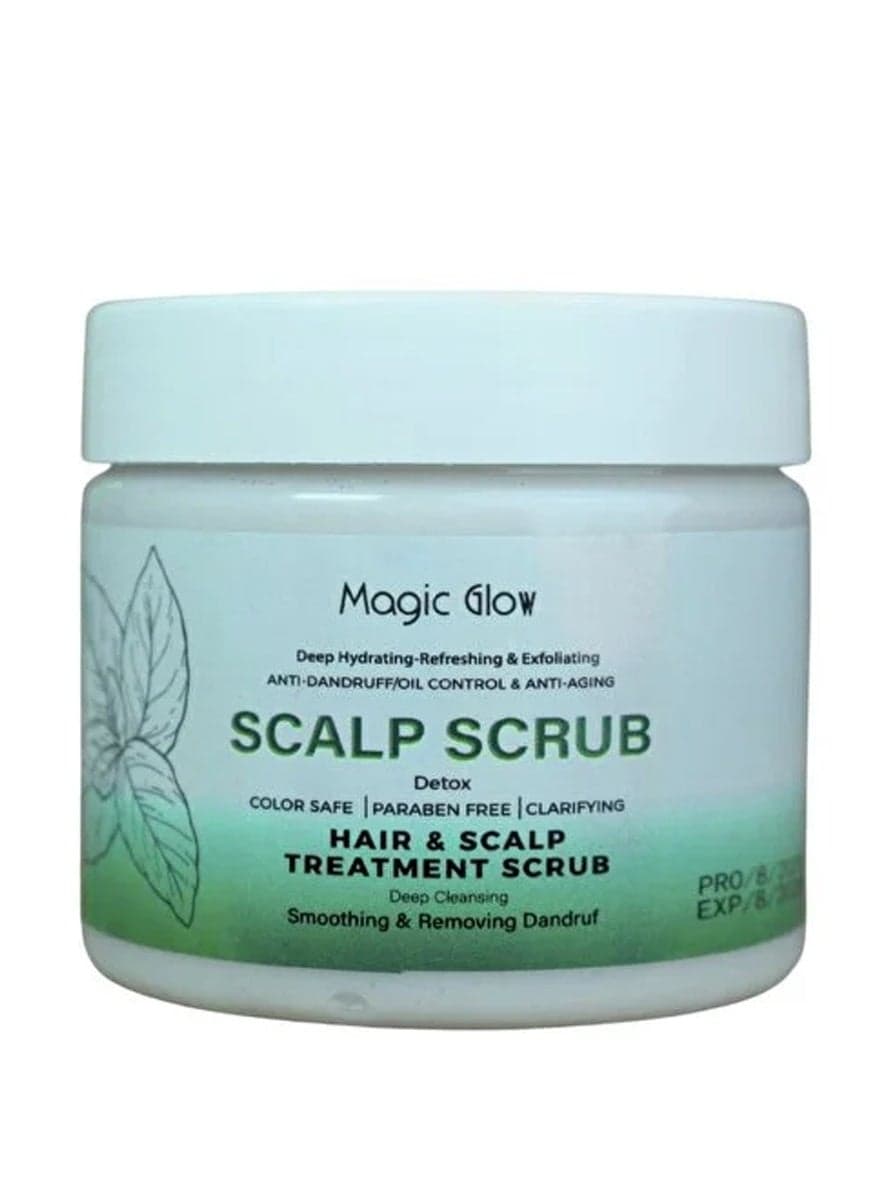 Magic Glow Scalp Scrub, Deep Hydrating Hair Treatment, Anti-Dandruff, Paraben Free