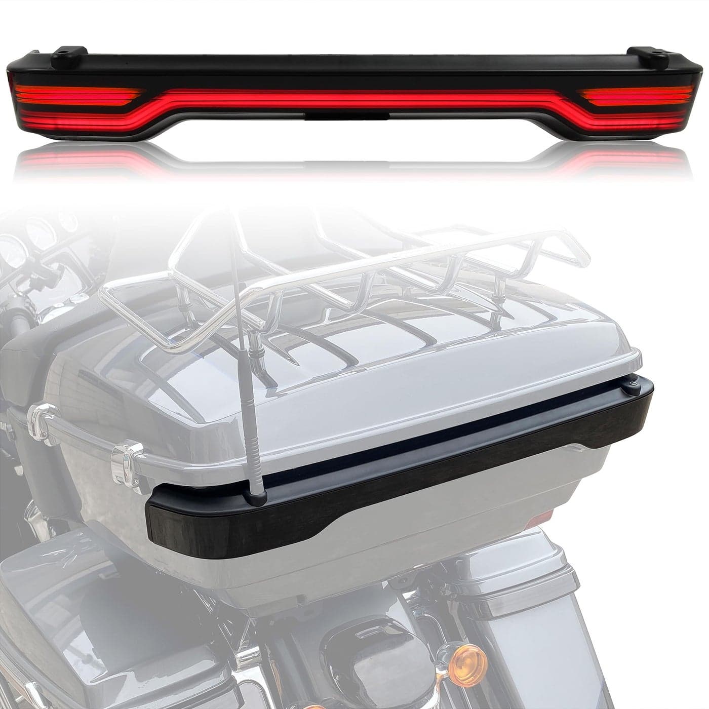 VEISUTOR Smoke King Tour Pack Pak LED Brake Turn Tail Lamp Kit for 20142022 Harley Touring Road Glide Street Glide Electra Glide Tail Light Accessories Replace 67800368