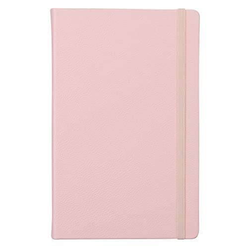 Leatherpress Classic Leather Notebook Writing Journal, Hardcover, Elastic Closure Narrow Ruled Pages, Inspire Collection