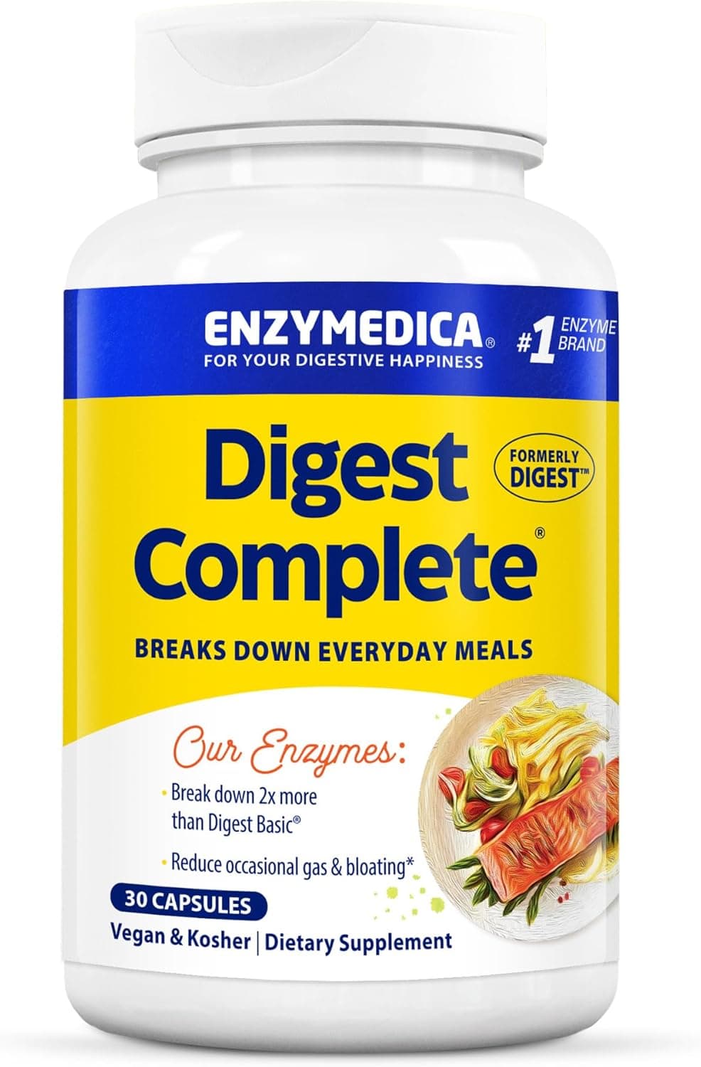 Enzymedica Digest Complete Digestive Enzyme Formula 30 Capsules